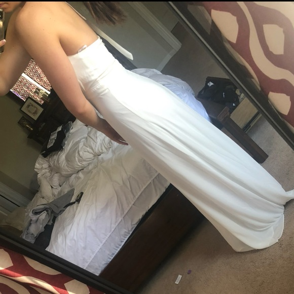 ⭐️ SALE ⭐️ Lulus Truly Delightful White Halter Maci Dress - Picture 5 of 5